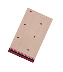 Taupe Handloom Bengal Cotton Saree With Kamalam Buttas-BG1787