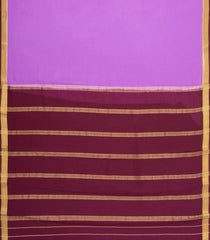 Lavender Woven Mysore Silk Saree With Contrast Border-MS3843