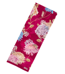 Magenta Woven Crepe Silk Saree With Printed Floral Motifs-PS0528