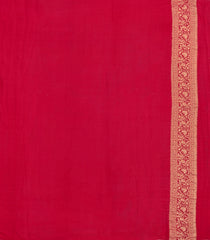 Red Woven Mysore Silk Saree With Floral Jaal Motifs-MS3454