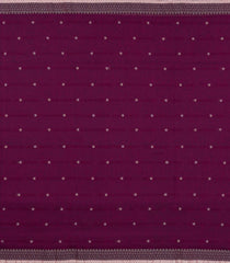 Magenta Woven Bengal Cotton Saree With Floral Motifs-BG1822