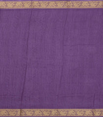 Lilac Printed Synthetics Dola Zari Lining With Jacquard Zari Border-BL5175