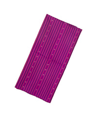 Magenta Handloom Soft Silk Saree With Stripes & Floral Motifs-SO4194