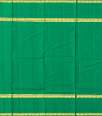 Green Handloom Kanchipuram Silk Saree With Zari Checks-KA13266