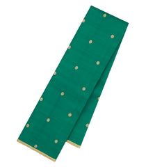 Dark Green Handloom Silk Saree With Buttas & Kottadi Kattam Pallu-KA16733