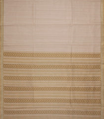 Beige Woven Synthetic Dola Silk Saree With Printed Blouse-BL4452