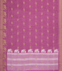 Dusty Pink Printed Synthetics Dola Saree Zari Buttas-BL5308