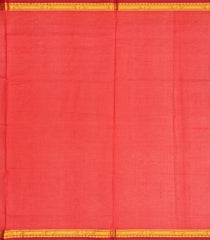 Blue Handloom Silk Cotton Saree With Stripes & Contrast Border-SC3696