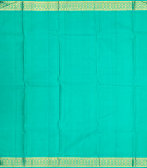 Maroon Handloom Korvai Kanchipuram Silk Saree With Turquoise Border-KA12879