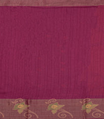 Yellow Printed Art Tussar Saree With Zari Border-BL5007