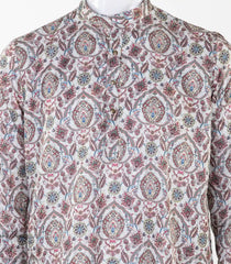 Green mid lenth kurta with floral print-EW1093