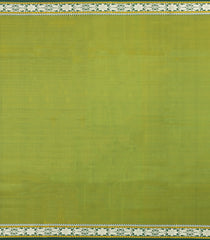 Leafy Green Handloom Kanchipuram Silk Saree With Buttas-KA16154