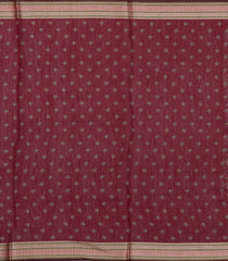 Crimson Printed Synthetic Dola Silk Saree With Viscose Border-SY0010