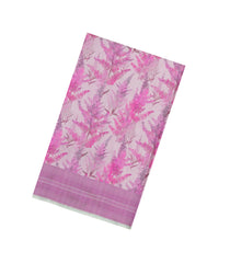 Pink Handloom Banarasi Satin SIlk Saree With Meena Floral Motifs-BE1849