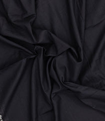 Black Printed Jaipur Cotton Saree With Floral Motifs-JC1733