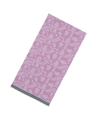 Bubblegum Pink Handloom Bengal Cotton Saree With FloralJaal motifs-BG1799