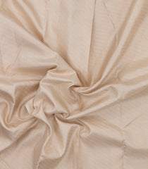 Cream Handloom Kanchipuram Silk Saree With Meena Floral Border-KA15756