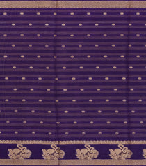 Violet Printed Synthetics Dola Saree Zari Stripes & Buttas-BL5284
