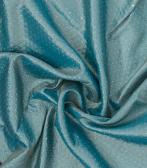 Cyan Woven Synthetic Blended Tissue Saree With Embroidered Border-EN2003