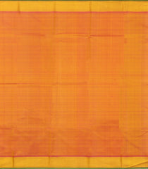 Lime Green Handloom Kanchipuram Silk Saree With Payadi Checks-KA14837