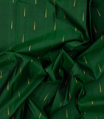 Dark Green Handloom Kanchipuram Silk Saree With Rain Drop Buttas-KA14845