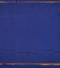 Blue Woven Tussar Silk Saree With Printed & Embroidered Motifs-TU3816