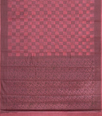 Chesnutt Pink Woven Tussar Silk Saree With Floral Motifs-TU3408