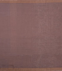 Taupe Handloom Tussar Silk Saree With Yellow Printed Motifs-TU3439