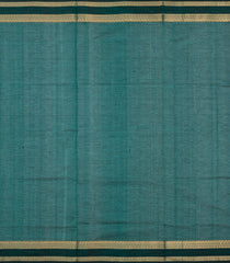 Teal Handloom Silk Cotton Saree With Kolam Buttas-SC3909