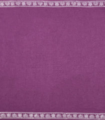 Lilac Printed Jaipur Cotton Saree With Printed Floral Motifs-JC1780