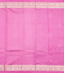 Hot Pink Woven Banarasi Poona Silk Saree With Buttas & Contrast Border-BP1045