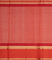 Beige Handloom Chirala Silk Cotton Saree With Checks-Beige