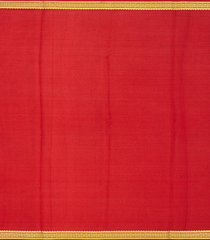 Bubblegum Pink Mysore Plain Crepe Silk Saree With Contrast Red Border-BubbleGum Pink