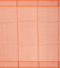 Grey Blended Tussar Tissue Saree With Peach Border-Grey