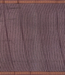 Lilac Chanderi Cotton Saree With Printed Diagonal Stripes-Lilac