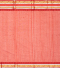 Orange Handloom Chirala Silk Cotton With Red Border-Orange