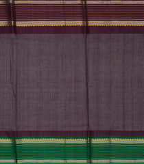 Off White Handloom Chirala Silk Cotton Saree With Checks-Off White