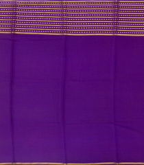 Sky Blue Mysore Crepe Silk Saree With Small Motifs In Purple Border-Sky Blue