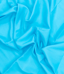 Turquoise Woven Mysore Silk Saree With Contrast Border-MS3663