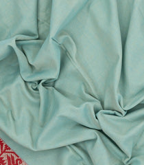 Light Blue Handloom Bengal Cotton Saree With Swan Motifs-BG1561