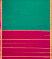 Sea Green Woven Mysore Silk Saree With Contrast Border-MS3416