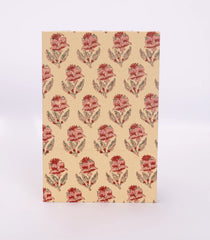 Sandal 9 X 6 Inch Bagru Dabu Block Printed 96 Page Handmade Notebook-ACS1011