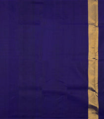 Violet Handloom Korvai Rising Border Kanchipuram Silk Saree-KA15018