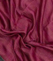 Magenta Printed Chanderi Cotton Saree With Zari Border-CC1532