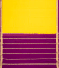 Yellow Woven Mysore Silk Saree With Contrast Zari Border-MS3636