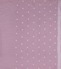 Lilac Woven Art Linen Saree With Floral Buttas-BL5663