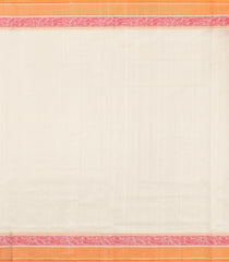Off White Handloom Silk Cotton Saree With Buttas-SC4327