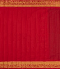 Blue Handloom Gadwal SICO Saree With Cotton Body & Silk Border-GA0412