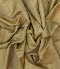 Taupe Handloom Kora Soft Silk Saree With Dotted Stripes-SO4216