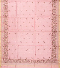 Peach Handloom Kota Silk Saree With Bird Motifs-KO1039